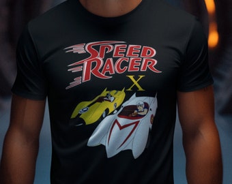 Speed Racer X T-Shirt Speed Racer Gildan Black or White