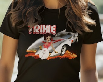 Trixie T-Shirt and the Mack 5 Speed Racer Gildan Black or White