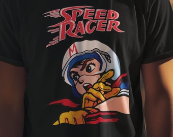 Speed Racer Graphic T-shirt Original Gildan Black or White