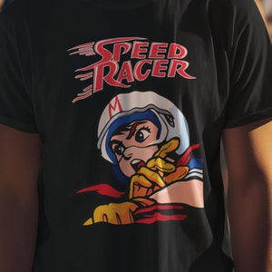 Spritle & Chim Chim T-shirt Speed Racer Black or White Mens