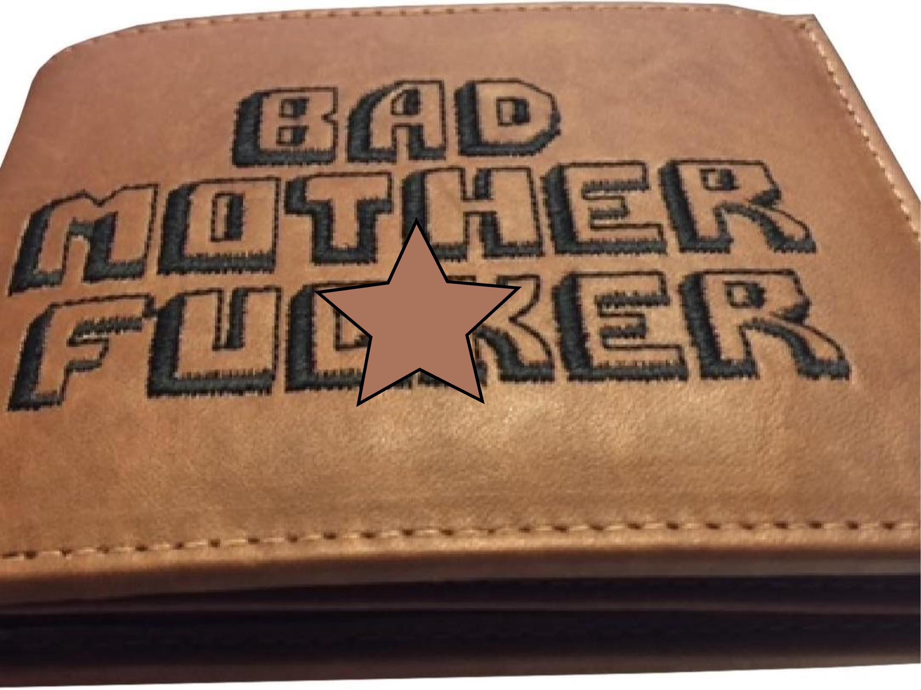 Pulp Fiction / Bad Mother Fxxker Wallet with Coin Pocket (Brown