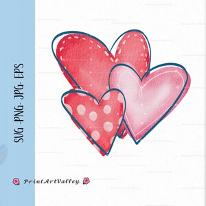 Three Hearts Svg Sublimation Popular Svg Files Popular Png Heart 3 Harts Family Gift Family Svg Sublimation File