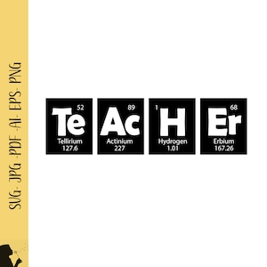 Teacher Svg Science Tacher Svg Cut File Funny Periodic Teacher Chemistry Periodic Table Teacher Spelling Svg Clipart Teachers Chemistry Png