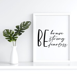 Be Strong Be Brave Be Fearless SVG Joshua 1:9 Quote SVG Png Joshua Dxf Design For Cricut Cut Files Silhouette Popular Files Download Print