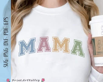 Mama Varsity Svg, Mama Retro Svg, Mother's Day Svg, Mama letters, Retro Mom Shirt, Mama Varsity Png, Mama Varsity Shirt Design, Mama Png