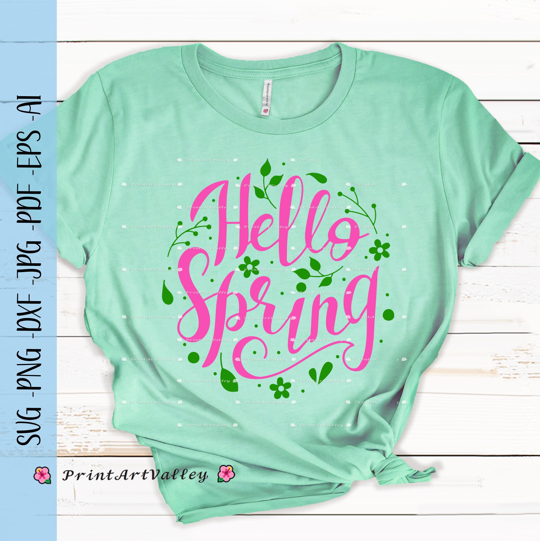 Hello Spring Svg Quotes Spring Svg Png Instant Digital Download Svg Png ...