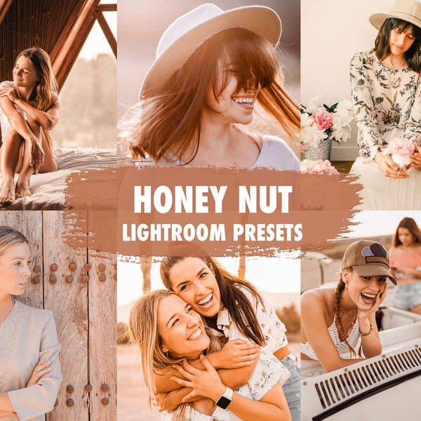 10 Honey Nut Lightroom Presets | Mobile + Desktop | Warm, Soft, Rustic, Blogger, Travel | Instagram Presets | Plus Adobe Camera Raw