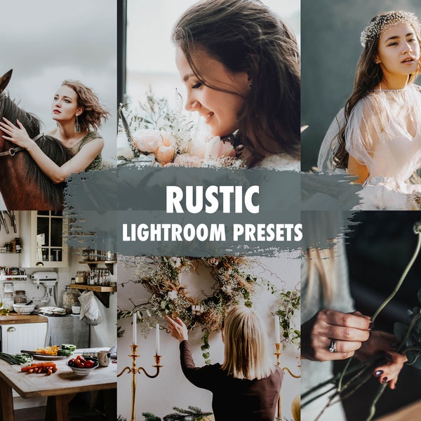 10 Rustic Lightroom Presets | Mobile + Desktop | Dark, Moody, Warm, Travel, Blogger | Instagram Presets | Plus Adobe Camera Raw