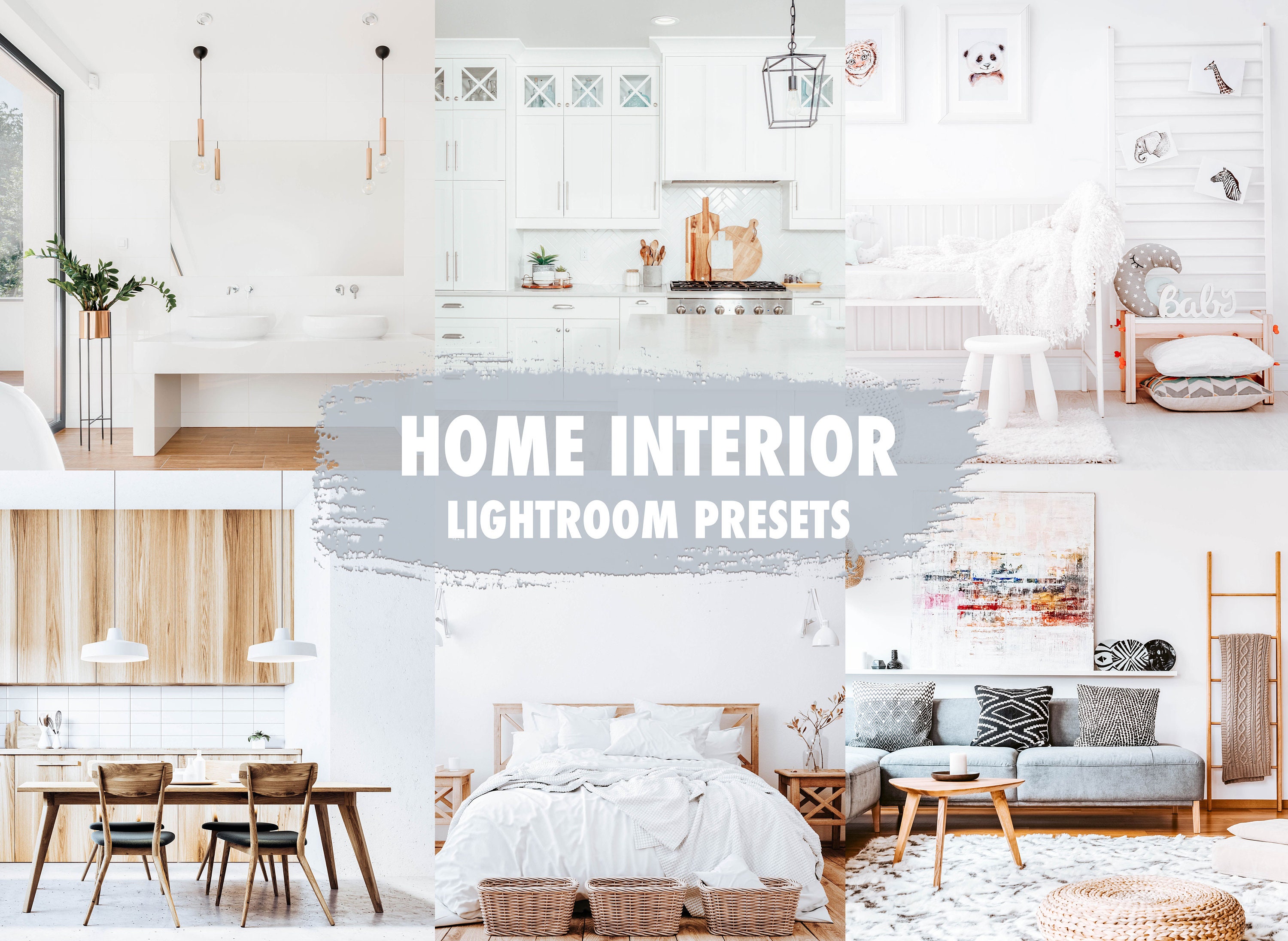 10 Home Interior Lightroom Presets Mobile Desktop Clean | Etsy