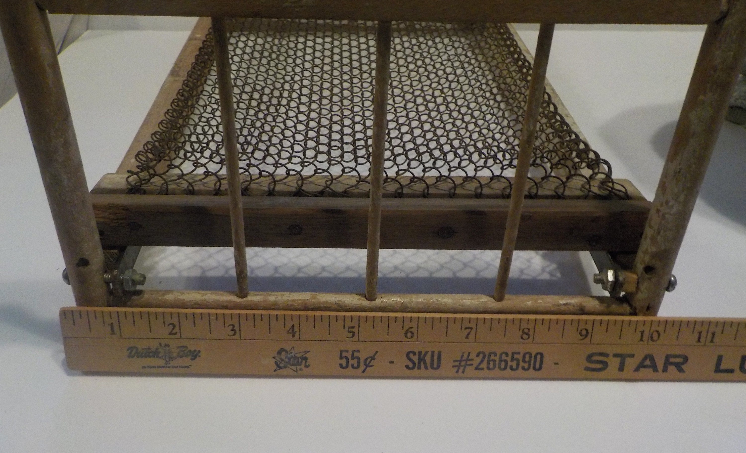 Vintage Wooden Folding Doll Bed Etsy