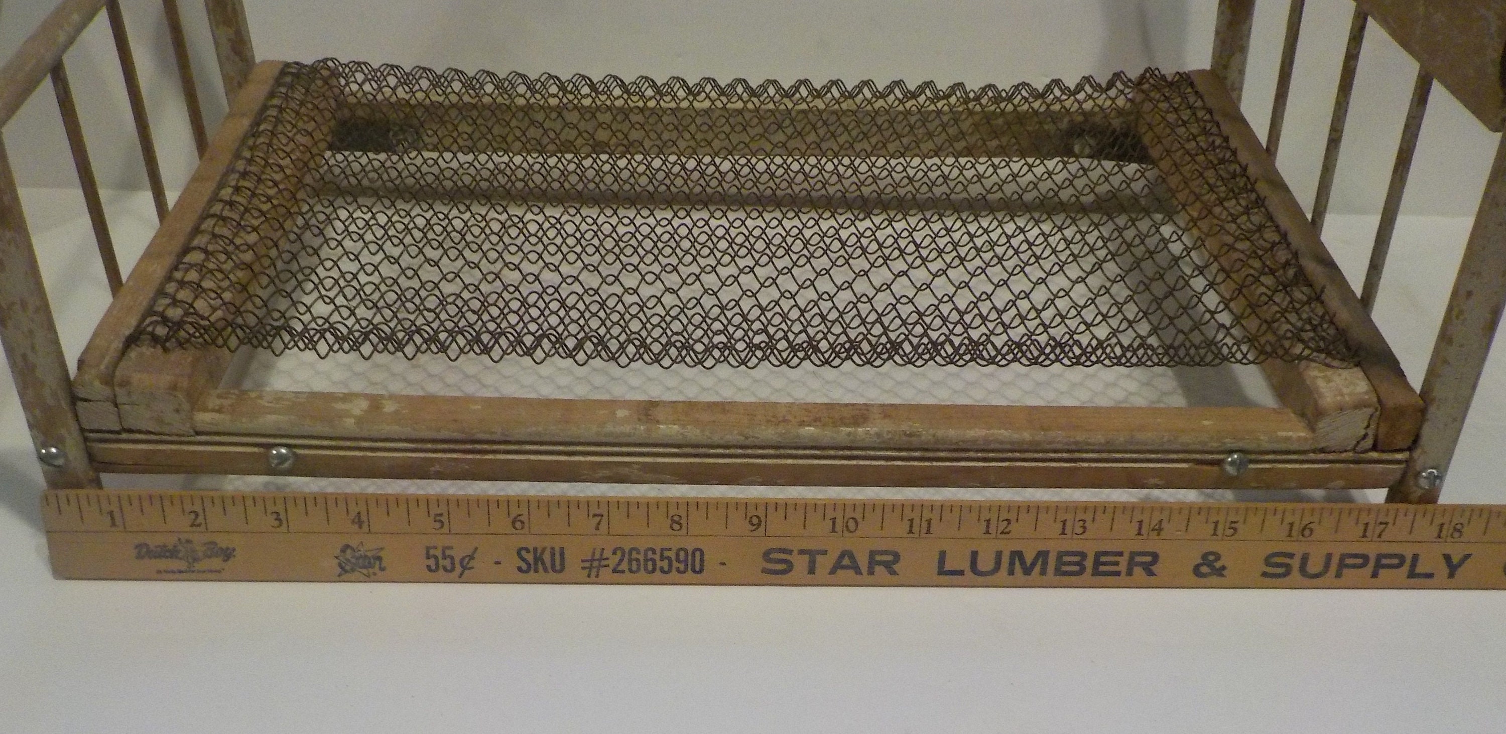 Vintage Wooden Folding Doll Bed Etsy