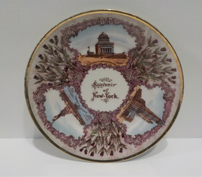 Vintage New York City Souvenir Plate Etsy