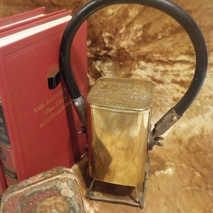 Rare Vintage A C Midget Battery Powered Railroad Lantern Manufactured by Honeycutt Battery Corporation Kansas City Missouri