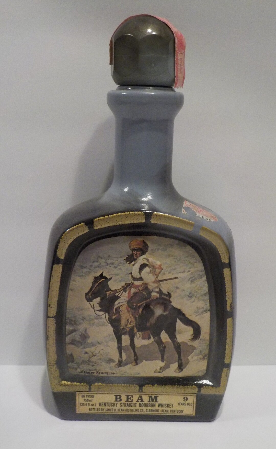 Frederic Remington Jim Beam Decanter Etsy