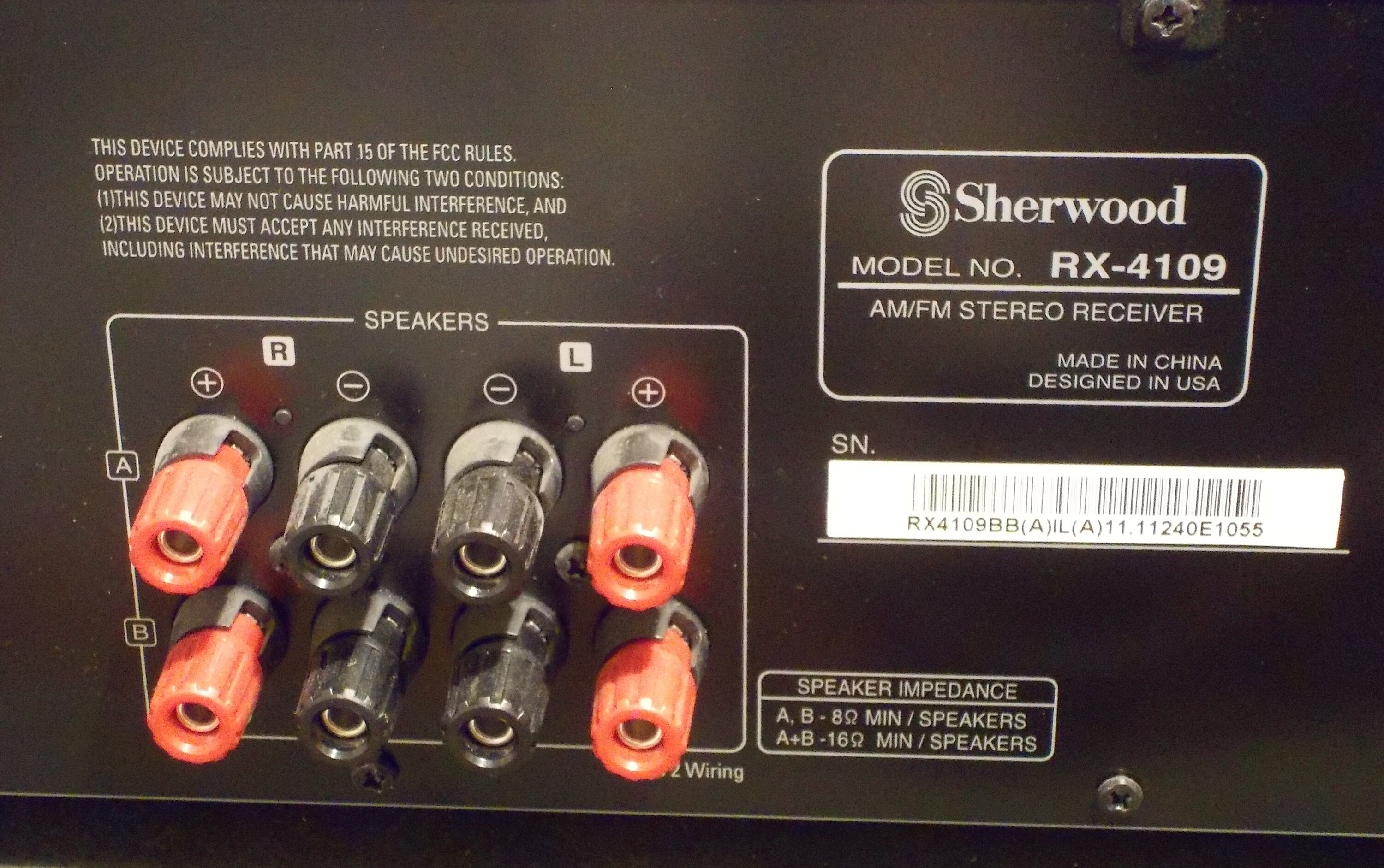 Sherwood RX4109 Stereo Receiver with Original Remote and User Etsy