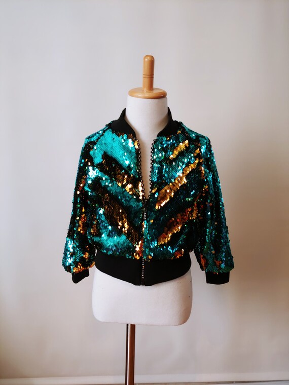 Chaqueta de lentejuelas para niña chica de de - Etsy México