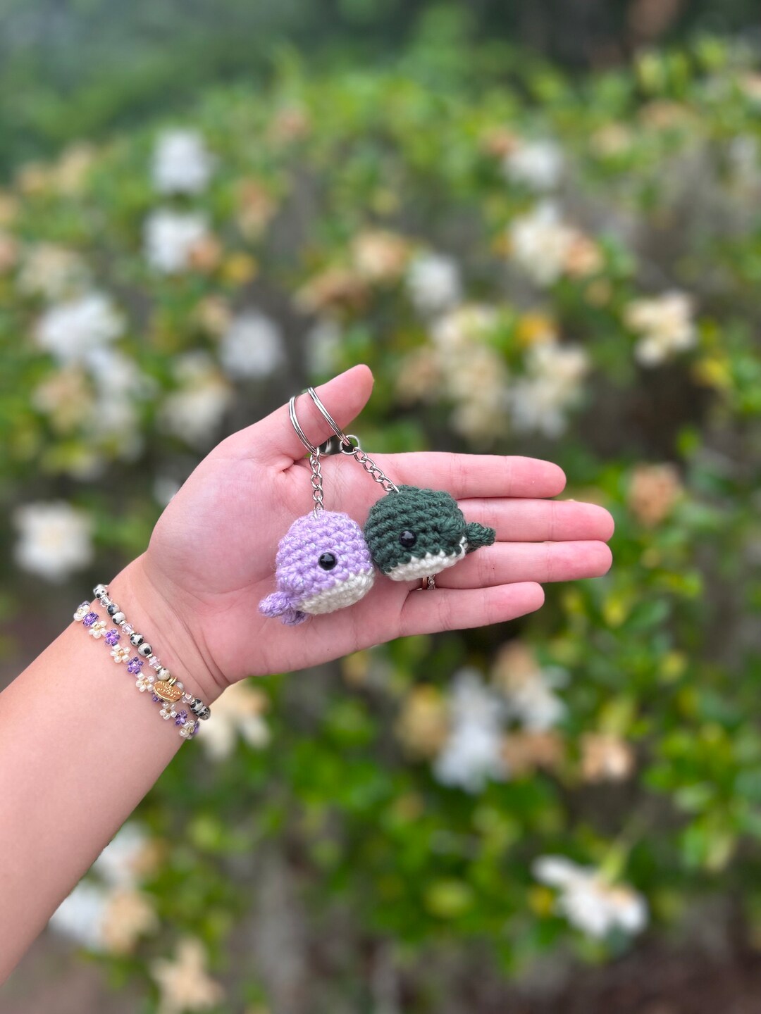 Crochet Kissing Whales Couples Keychains Etsy