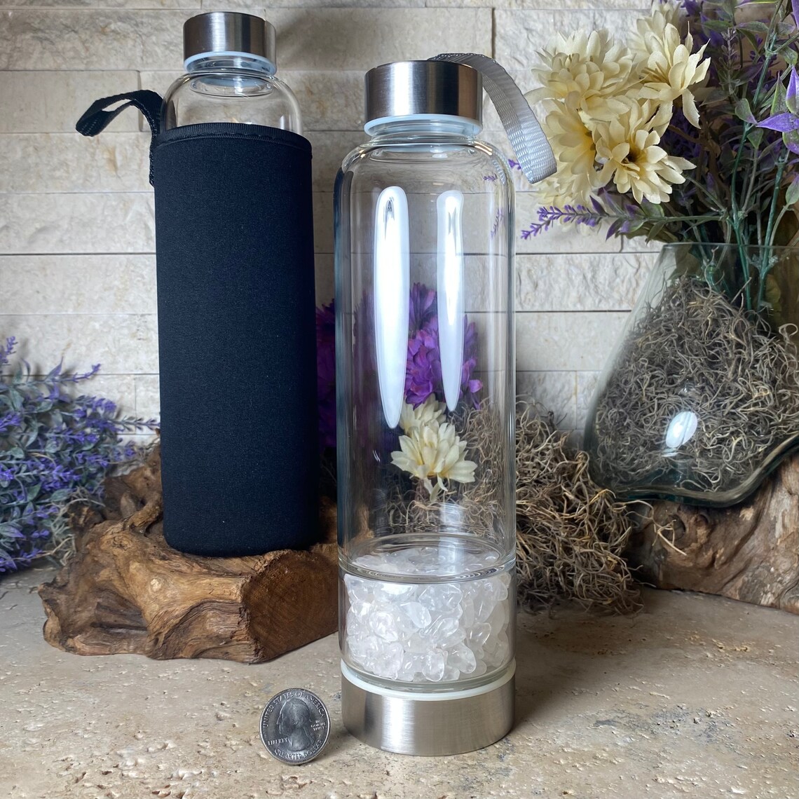Crystal Infused Water Bottles 2 Etsy