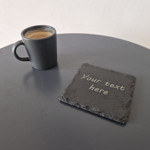 Posavasos de pizarra personalizado: Regalos para abuelo, posavasos, regalo para él, su familia, marido, parejas, abuelo, posavasos divertidos para Navidad