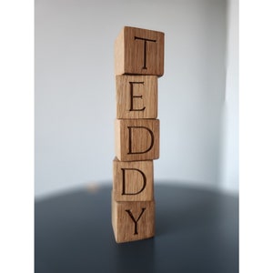 Custom Wooden Baby Name Letter Blocks, Wooden Block Letters, Baby Name Blocks, Alphabet Blocks, Baby Room , Baby Shower Gift, Wedding decore