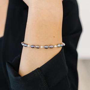 Peacock Pearl Bracelet for Women: Sterling Silver & Adjustable