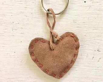 Heart Key Chain Handmade Tanzania Africa Self-Supporting Deaf & Disability Workshop