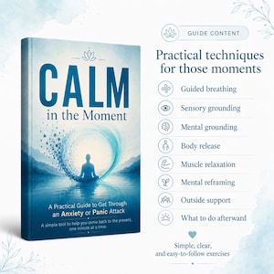 Anxiety Attack Help Guide | Digital Ebook EPUB | Printable Panic Support PDF