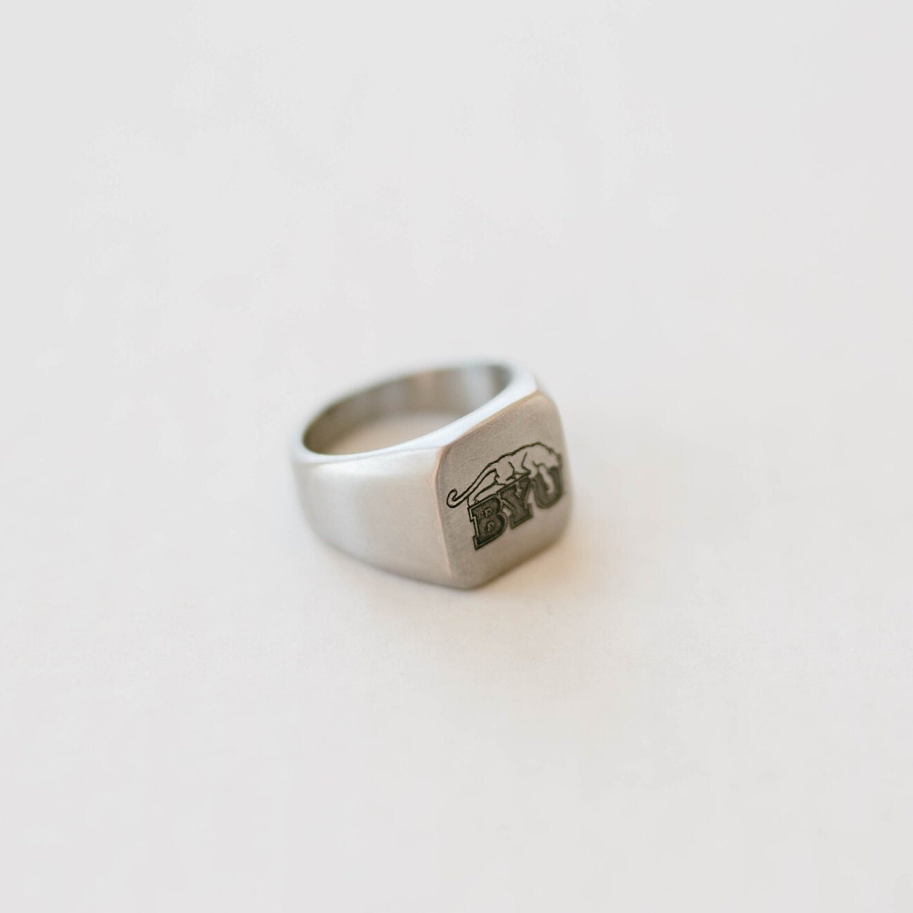BYU Cougars Signet Ring - Brigham Young University - Etsy