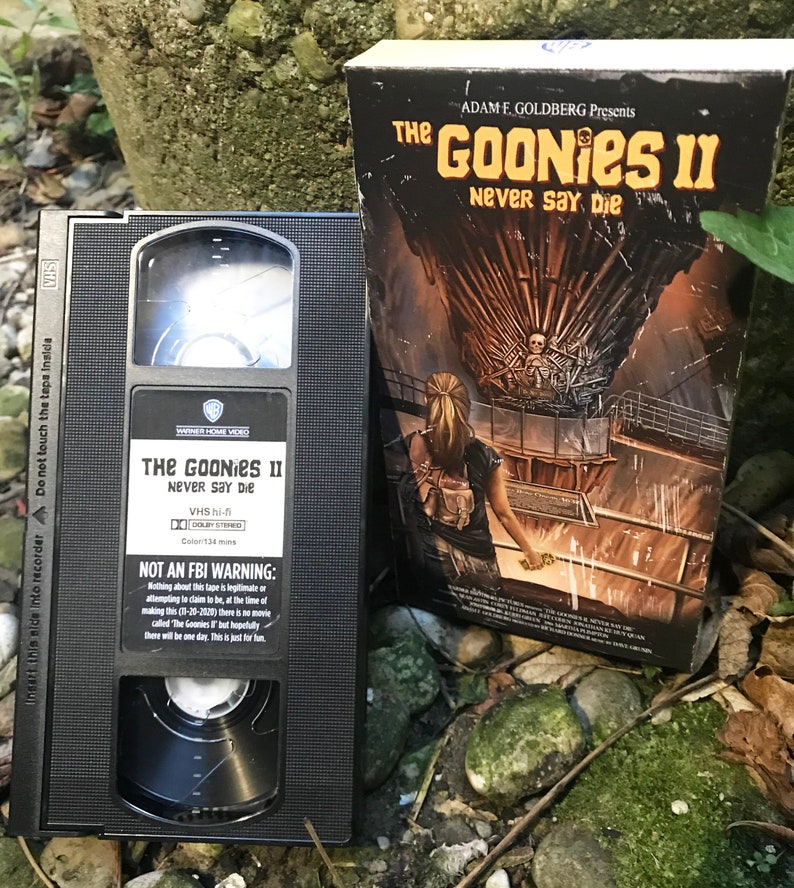 The Goonies 2 VHS Box Not Actual Movie Comes With Blank Etsy