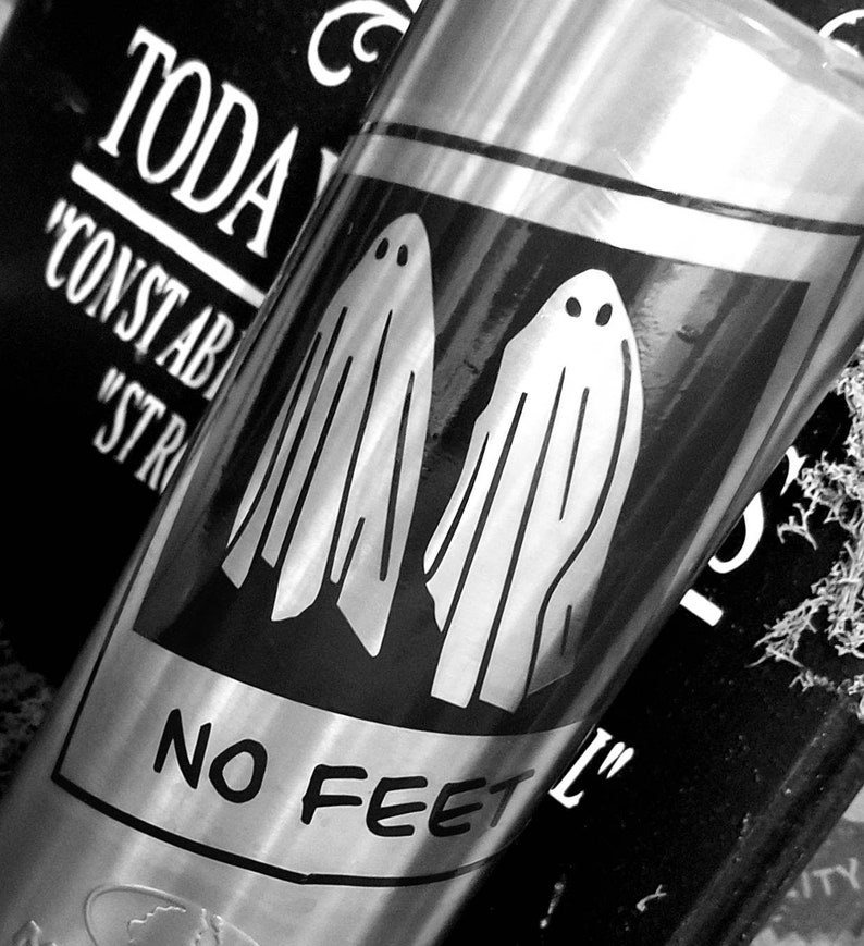 Beetlejuice No Feet Ghosts Polaroid Vinyl Decal
