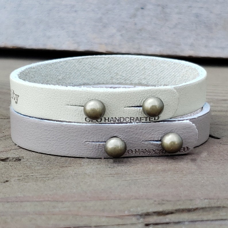 Women's Personalized Leather Bracelets Custom Engraved Etsy