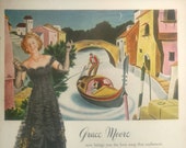 Vintage RCA Red Seal Records Ciribiribin Grace Moore Print Advertising Inventory 3044