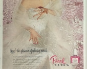 Vintage CUTEX Rose Pearl Lipstick Print Ad 2943