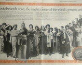 Vintage 1919 RCA Victor Victrola Records Album 2 Page Print Advertising Inventory 3044