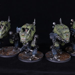 Scout Walkers - Runds' Imperial Guard Sentinel Walkers - Sci-fi Scout / Armored Walkers - All Weapon Options - High Detail Resin Kit.