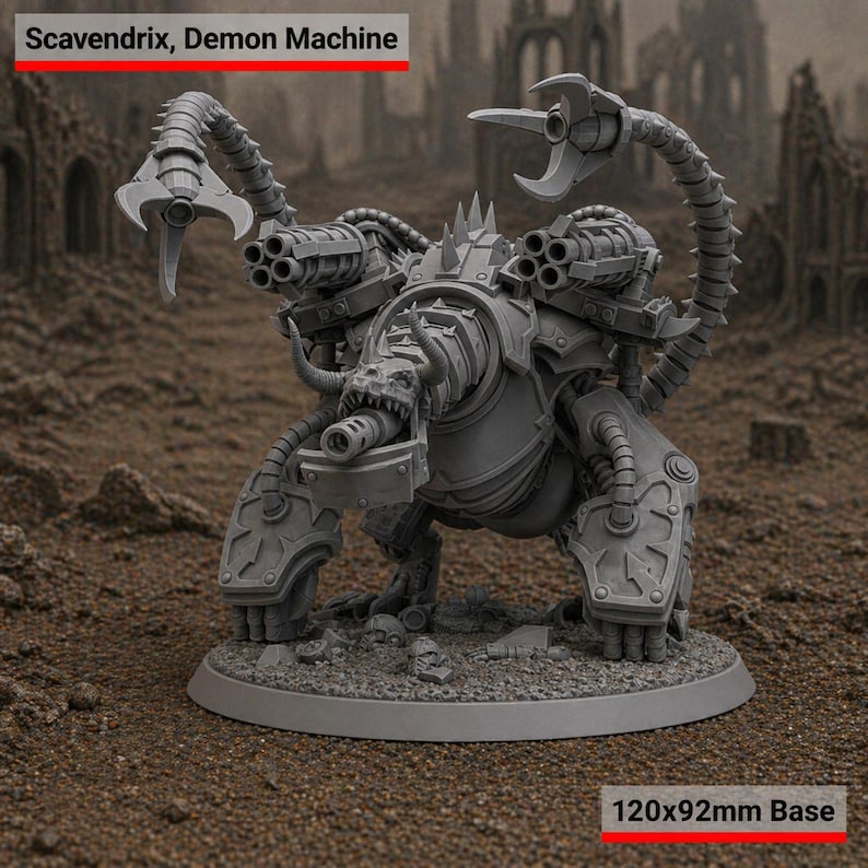 Scavendrix, Demon Machine - Demon Forge Machine X1 + Custom 120x92mm ...