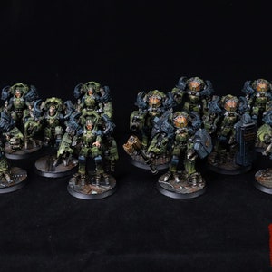Thor Battlesuits - Runds&#39; Imperial Guard Heavy Infantry Squad - Sci-fi Human Exo-suit Warriors - Heavy Abnormal Infantry for Sci-fi Wargames