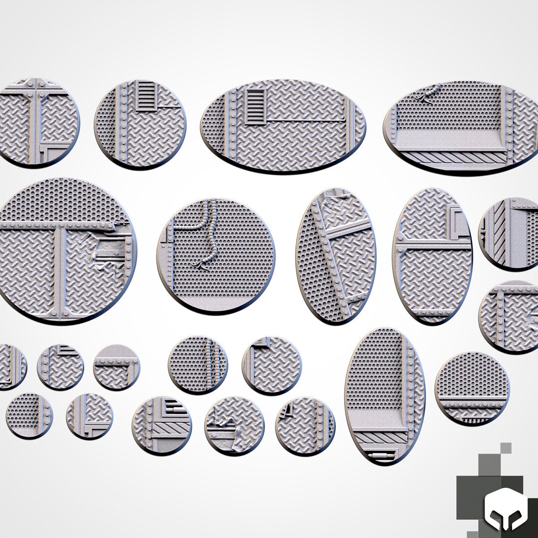 Factory Floor Industrial Bases - Custom Industrial 32/40/60mm+ Bases ...