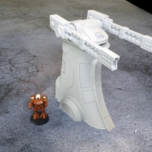 Greater Good Railgun Turret - Railgun terrain for Space Communists - Sci-fi Alien Terrain for 28mm Wargames.