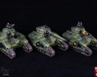 Fenrir Battletank - Runds' Imperial Guard - Sci-fi Army Battletank - Norse Themed Sci-fi Tank.