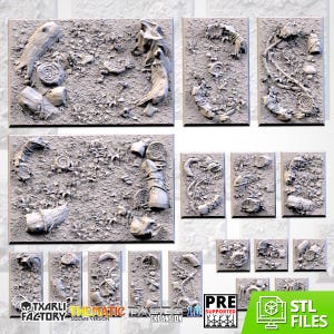 Fallen Forrest Square Bases - Custom Forrest All Sizes Square Bases - All Sizes - Custom Bases for Fantasy Wargames and Pen and Paper RPGs.