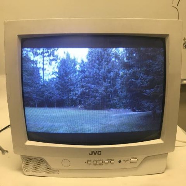 JVC Retro gaming 13" White CRT Monitor C13911 w/mono speaker