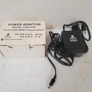 Vintage Atari 400/800 CA014748 Power Adapter 105-125 VAC 60 Hz 9.5 VAC 1.7 A