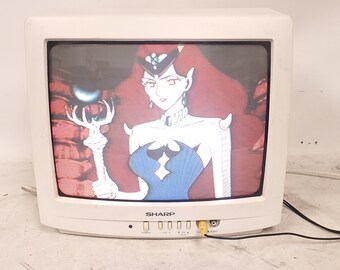 Vintage Retro Gaming Sharp 13N-M150B 14" CRT VGA Color Television Monitor 2001