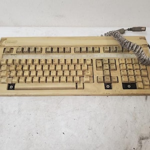 Vintage Wang FT19 4 Pin Mechanical Computer Terminal Keyboard Missing Keys