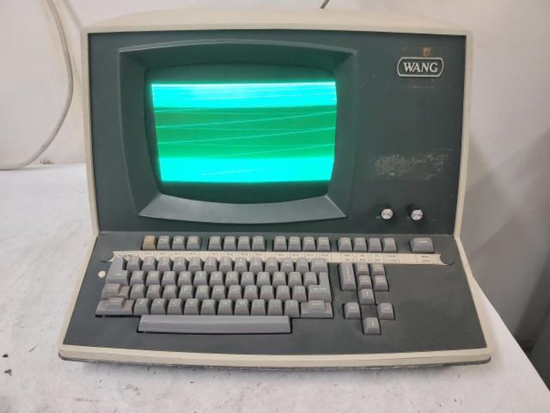 Vintage Wang 5506-2 Computer Terminal With Built in Keyboard 11
