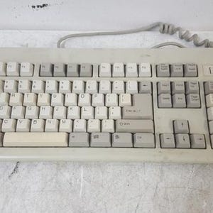 Teclado mecánico de computadora Chicony Electronics KB-5911 vintage