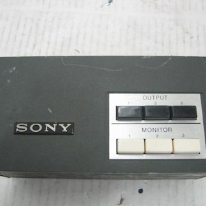 Vintage Sony VCS-31 Video Camera Selector Switch Box