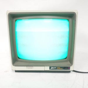 Vintage Zenith Data Systems ZVM-123 14&quot; Green Monitor Halt & Catch Fire Prop HACF