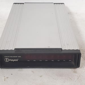 Hayes Microcomputer SmartModem 1200 Halt and Catch Fire HACF Mutiny Modems Prop